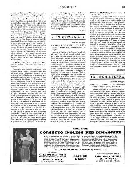 Comoedia fascicolo periodico di commedie e di vita teatrale