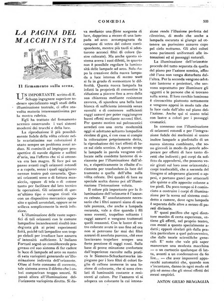 Comoedia fascicolo periodico di commedie e di vita teatrale