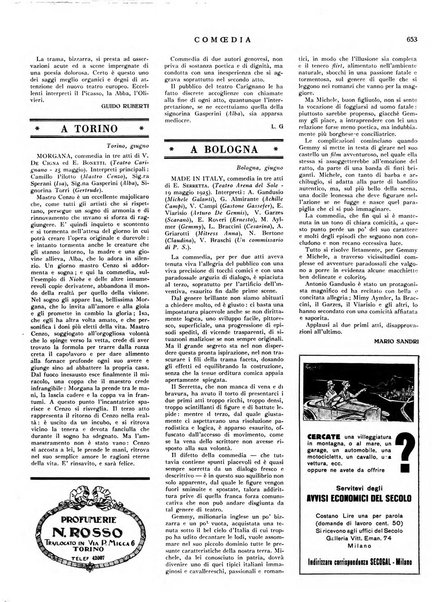 Comoedia fascicolo periodico di commedie e di vita teatrale