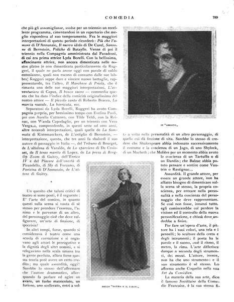 Comoedia fascicolo periodico di commedie e di vita teatrale