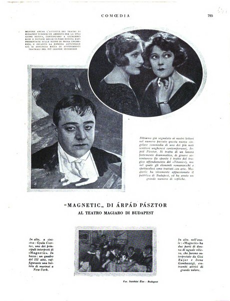 Comoedia fascicolo periodico di commedie e di vita teatrale