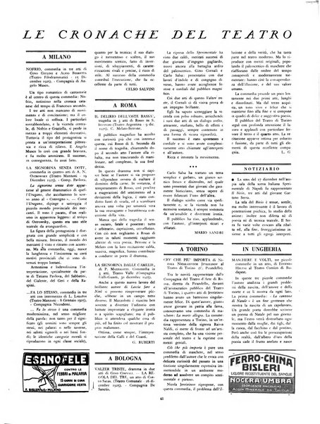 Comoedia fascicolo periodico di commedie e di vita teatrale