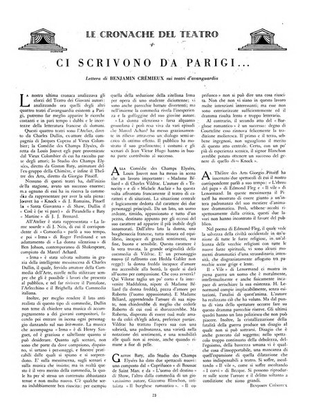 Comoedia fascicolo periodico di commedie e di vita teatrale