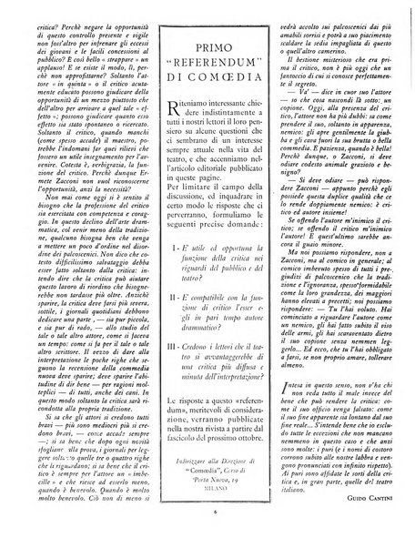 Comoedia fascicolo periodico di commedie e di vita teatrale