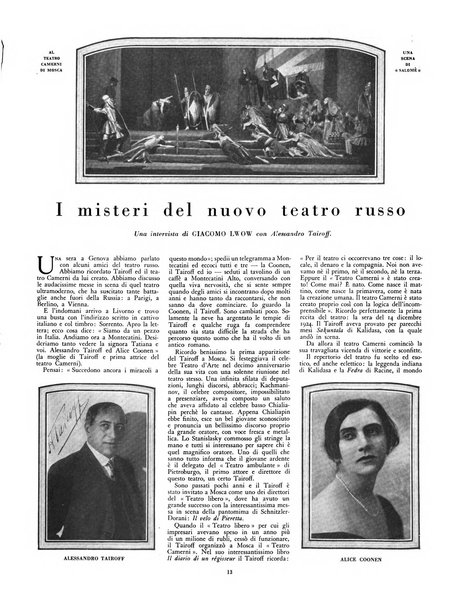 Comoedia fascicolo periodico di commedie e di vita teatrale