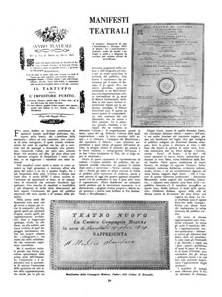 Comoedia fascicolo periodico di commedie e di vita teatrale