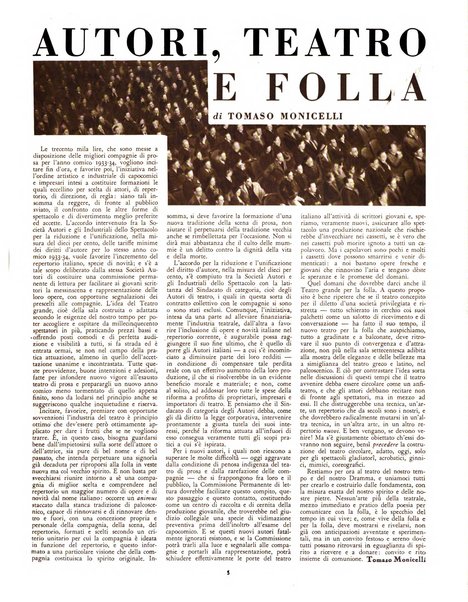 Comoedia fascicolo periodico di commedie e di vita teatrale