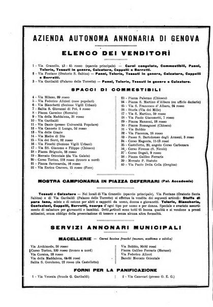 Il Comune di Genova bollettino municipale mensile