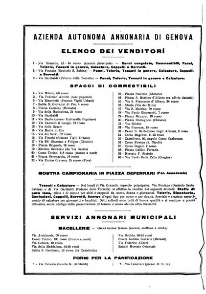 Il Comune di Genova bollettino municipale mensile