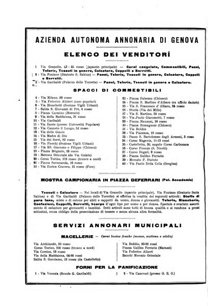 Il Comune di Genova bollettino municipale mensile