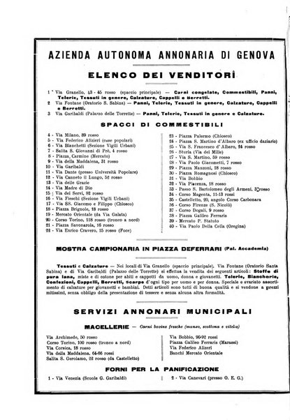 Il Comune di Genova bollettino municipale mensile