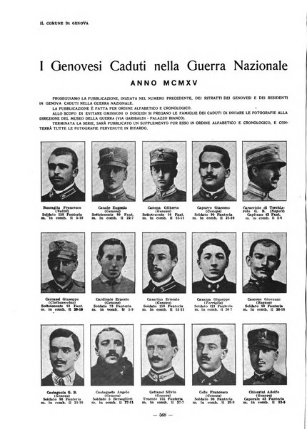 Il Comune di Genova bollettino municipale mensile