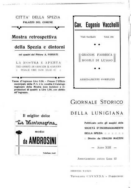 Il Comune della Spezia atti e statistiche