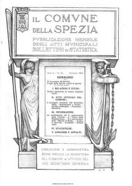 Il Comune della Spezia atti e statistiche