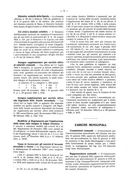 Il Comune della Spezia atti e statistiche