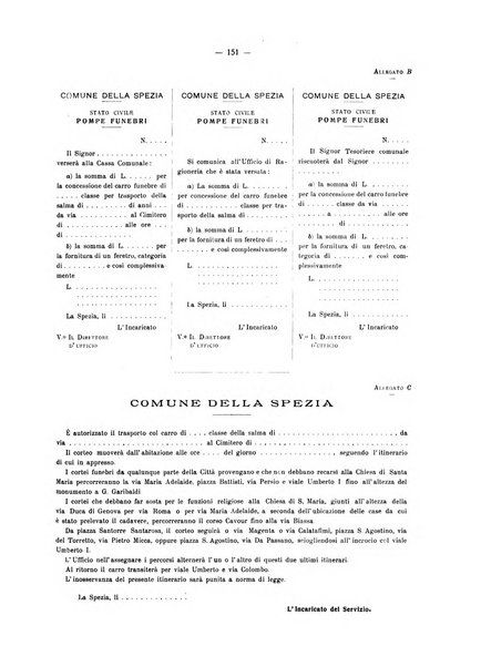 Il Comune della Spezia atti e statistiche