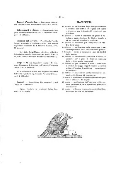 Il Comune della Spezia atti e statistiche