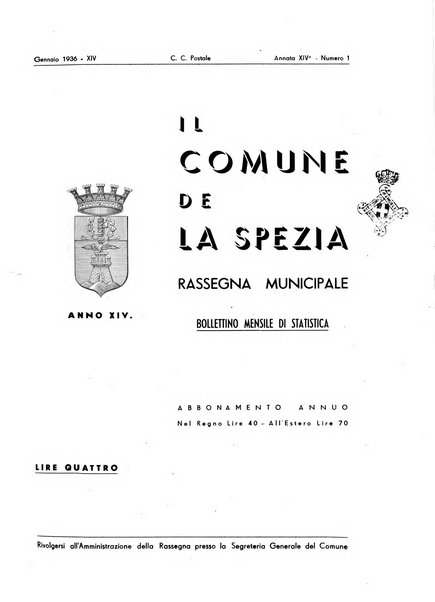 Il Comune della Spezia atti e statistiche