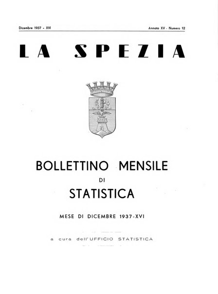 Il Comune della Spezia atti e statistiche