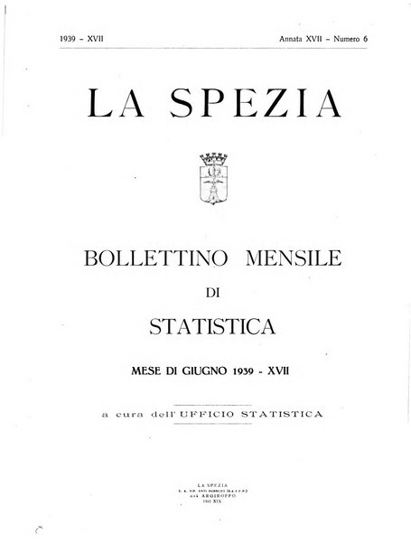 Il Comune della Spezia atti e statistiche