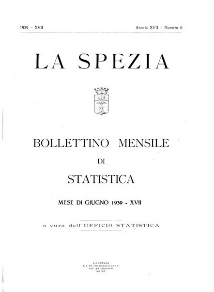 Il Comune della Spezia atti e statistiche