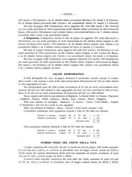 Il Comune della Spezia atti e statistiche