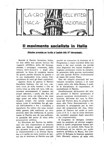 Comunismo rivista della Terza internazionale