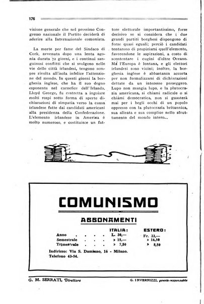 Comunismo rivista della Terza internazionale