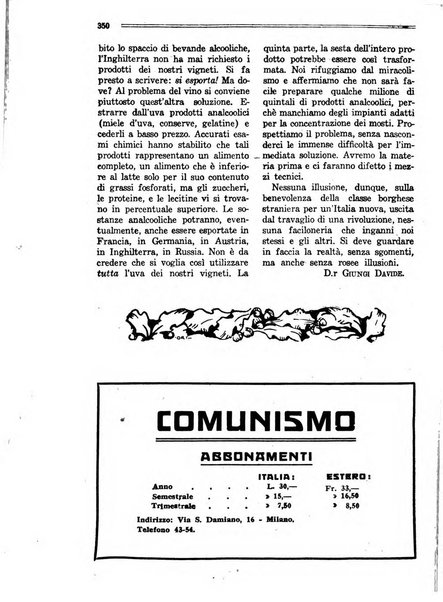 Comunismo rivista della Terza internazionale