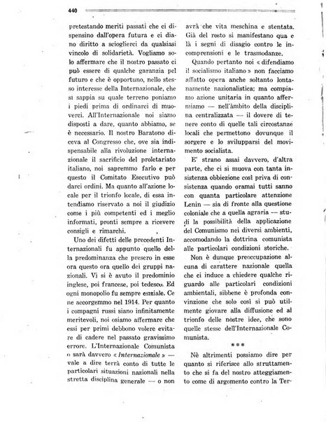 Comunismo rivista della Terza internazionale