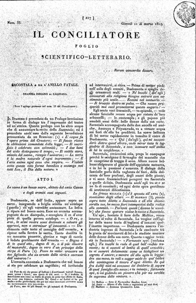 Il conciliatore : foglio scientifico-letterario