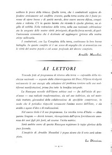 La conquista della terra rassegna dell'Opera nazionale per i combattenti