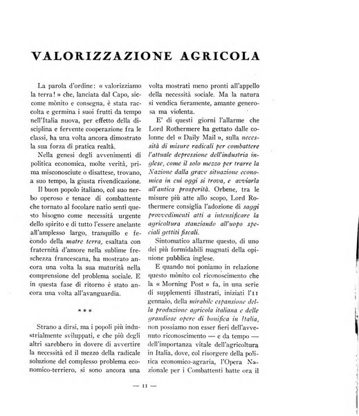 La conquista della terra rassegna dell'Opera nazionale per i combattenti