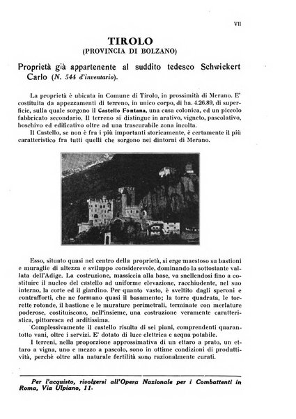 La conquista della terra rassegna dell'Opera nazionale per i combattenti