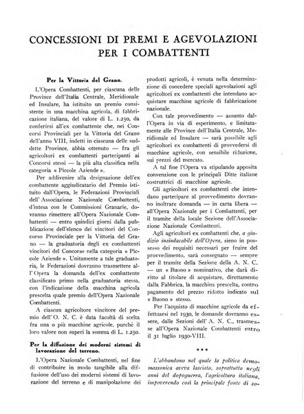 La conquista della terra rassegna dell'Opera nazionale per i combattenti