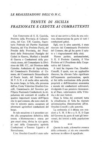 La conquista della terra rassegna dell'Opera nazionale per i combattenti