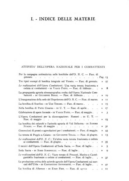 La conquista della terra rassegna dell'Opera nazionale per i combattenti