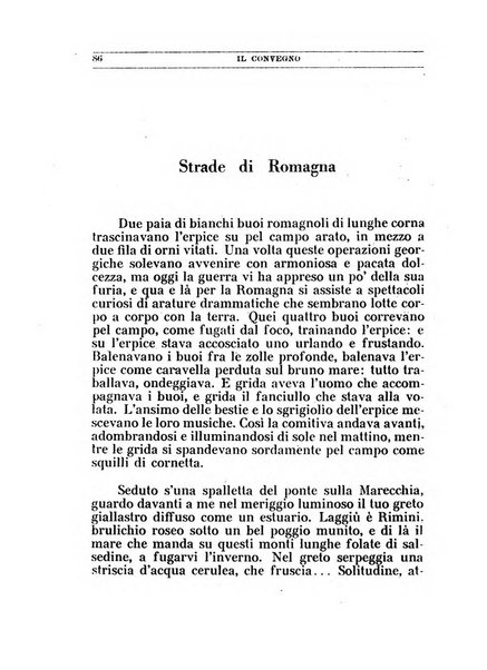 Il convegno rivista di letteratura e di tutte le arti