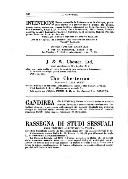 Il convegno rivista di letteratura e di tutte le arti