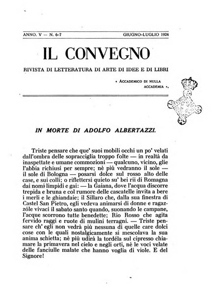 Il convegno rivista di letteratura e di tutte le arti