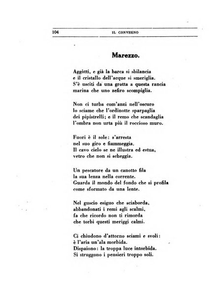 Il convegno rivista di letteratura e di tutte le arti