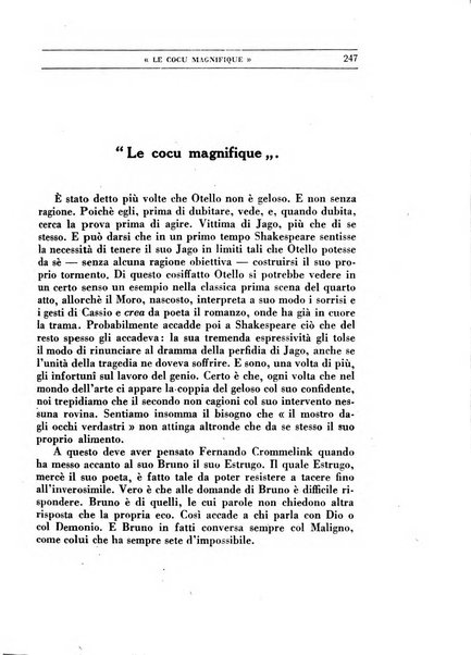 Il convegno rivista di letteratura e di tutte le arti