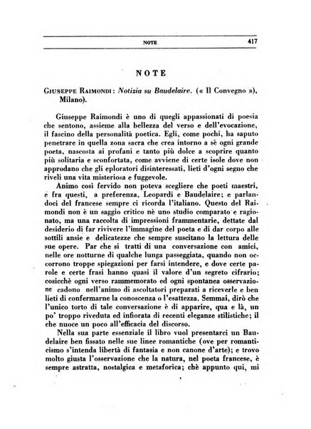 Il convegno rivista di letteratura e di tutte le arti