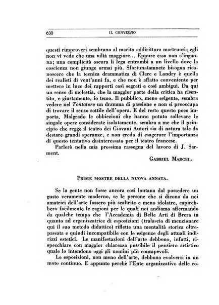 Il convegno rivista di letteratura e di tutte le arti