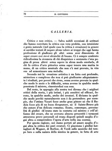 Il convegno rivista di letteratura e di tutte le arti