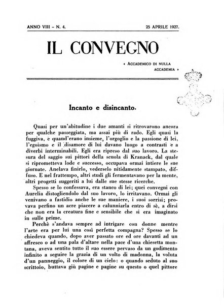 Il convegno rivista di letteratura e di tutte le arti