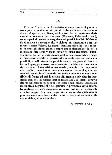 Il convegno rivista di letteratura e di tutte le arti