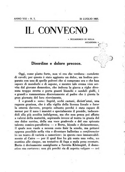 Il convegno rivista di letteratura e di tutte le arti