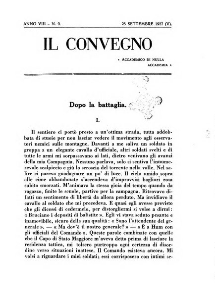 Il convegno rivista di letteratura e di tutte le arti