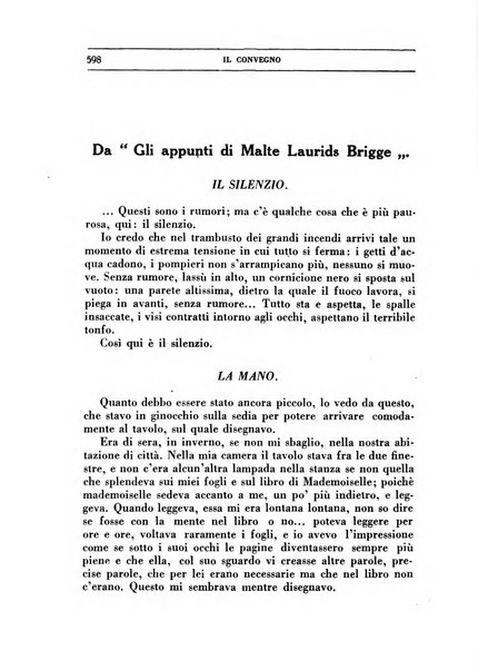 Il convegno rivista di letteratura e di tutte le arti